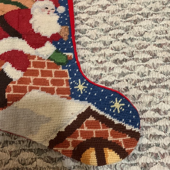 Needlepoint Christmas stocking - Picture 3 of 6